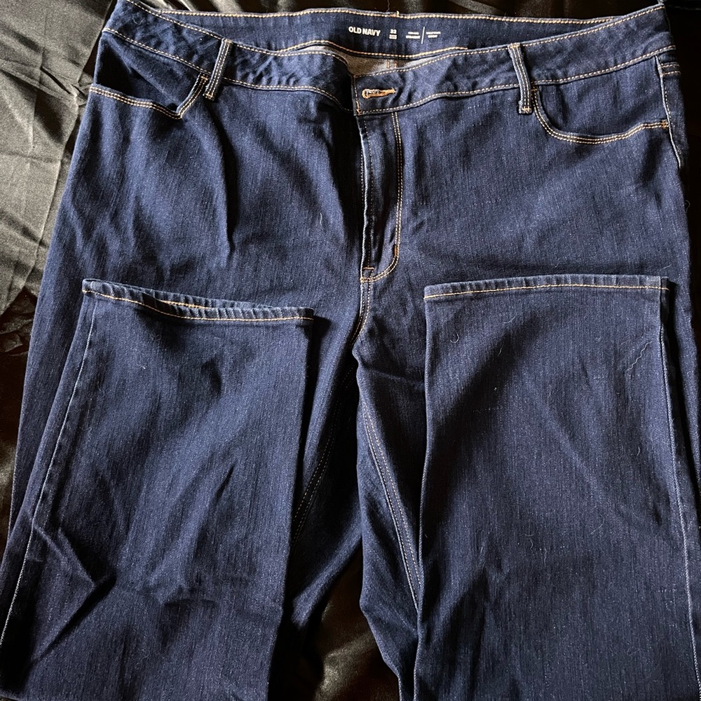 Old Navy Women's Straight Leg Pants - Dark Blue